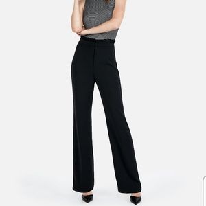 High waisted Ruffle top wide leg pant